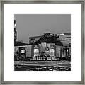 Mgm Casino Vegas Black And White Framed Print