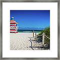 Miami Beach Lifeguard House 4467 Framed Print