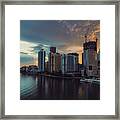 Miami Sunset Framed Print