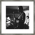 Michael Brecker Kicking Up Framed Print