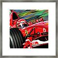 Michael Schumacher Ferrari Framed Print