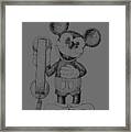 Mickey Mouse Novelty Phone Patent 1978 Framed Print