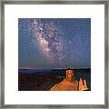 Milky Way At Marlboro Point Framed Print