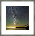 Milky Way At The Banks Lake Framed Print