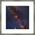 Milky Way Over Montauk Point Framed Print