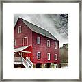 Mill At Whitewater Cree Framed Print