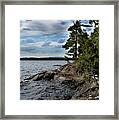Millonocket Lake Shore Framed Print