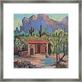 Mining Camp At Superstition Mountain Museum Framed Print