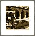 Mission Fountian Framed Print