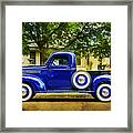 Missoula Blue Truck Framed Print