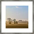 Misty Dawn At Gettysburg Framed Print