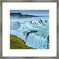 Misty Icelandic Waterfalls Framed Print