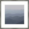 Misty Mountains Framed Print