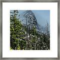 Misty Pinnacle Framed Print