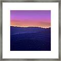 Misty Rockies Sunrise Framed Print