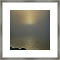 Misty Sunrise Morning Framed Print