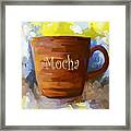 Mocha Coffee Cup Framed Print