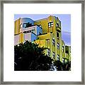 Modern Architecture In South Beach Framed Print