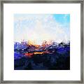 Moment In Blue Spaces Framed Print