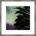 Moon Behind The Palm Tree Framed Print