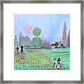 Monet's Field Of Poppies Framed Print