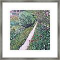 Monet's Garden Path Framed Print