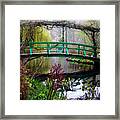 Monet's Magical Bridge Framed Print