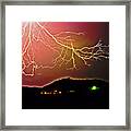 Monster Lightning By Michael Tidwell Framed Print