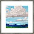 Montanathunder Clouds Rolling In    23 Framed Print