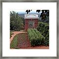 Monticello Vegetable Garden Pavilion Framed Print