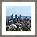 Montreal Cityscape Framed Print