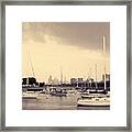 Montrose Harbor Skyline Framed Print