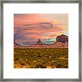Monument Valley Landscape Vista Framed Print