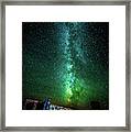 Monumental Milky Way In Monument Valley Framed Print