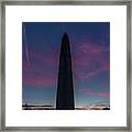 Monumental Sunset Framed Print