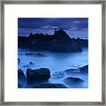 Moody Blue Framed Print