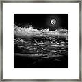 Moon-lit Wave Framed Print