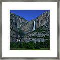 Moonbow Yosemite Falls Framed Print