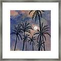 Moonlight Over Key West Framed Print