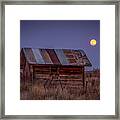 Moonlit Shed Framed Print