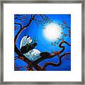 Moonlit Snack Framed Print