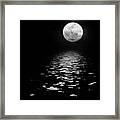 Moonrise Over The Atlantic Framed Print