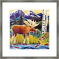 Moose On Trout Creek Framed Print