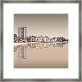 Reflection Morecambe 3 - Sepia Framed Print