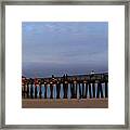 Morning At The Naples Pier Framed Print