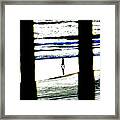 Morning Beach Walk Framed Print