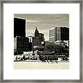 Morning Dog Walk - City Of Chicago Framed Print