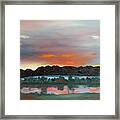 Morning Fog Silver Star Framed Print