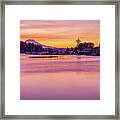 Morning Sunrise In Gig Harbor Framed Print