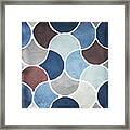 Moroccan Blues Framed Print